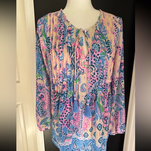 Lilly Pulitzer Marilina Tunic Top in Flocking to Paradise
Size Small - Picture 6 of 12